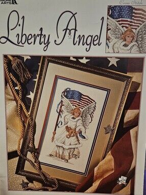 Leisure Arts Liberty Angel Counted Cross Stitch Designs Leaflet 2001 Vintage